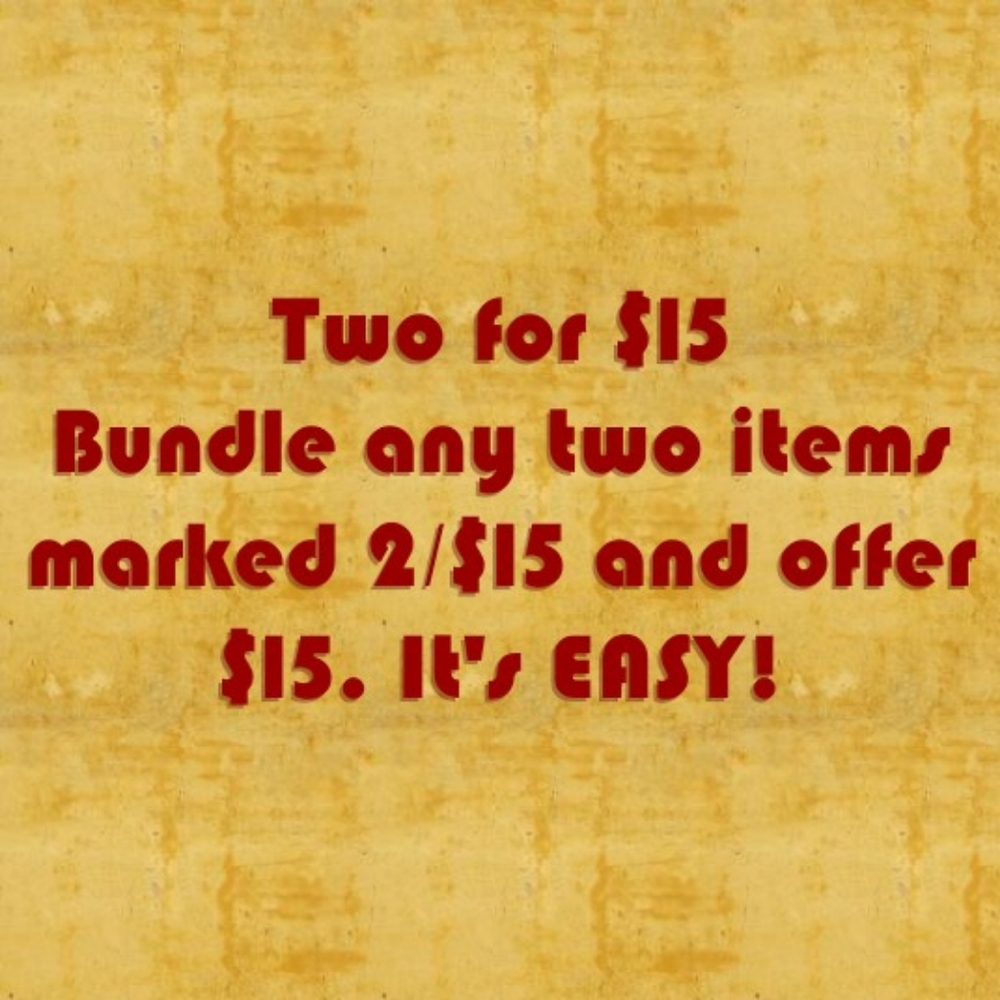 Look for items marked 2/$15. Make a bundle.